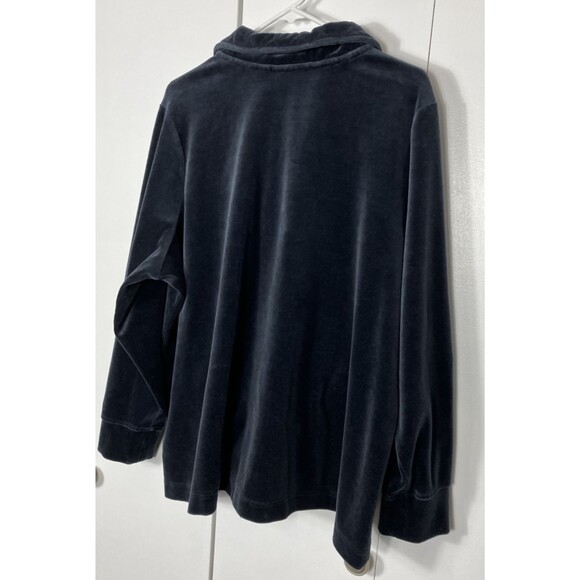 Denim & Co Womens Quilted Feature Blue Jacket Size 2X - Picture 8 of 8